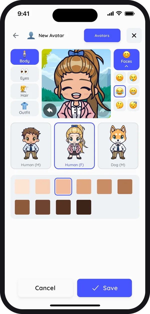 Customize Your Avatar